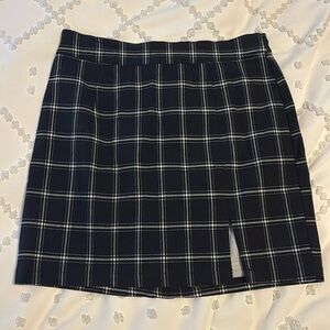 Garage Plaid Mini-Skirt